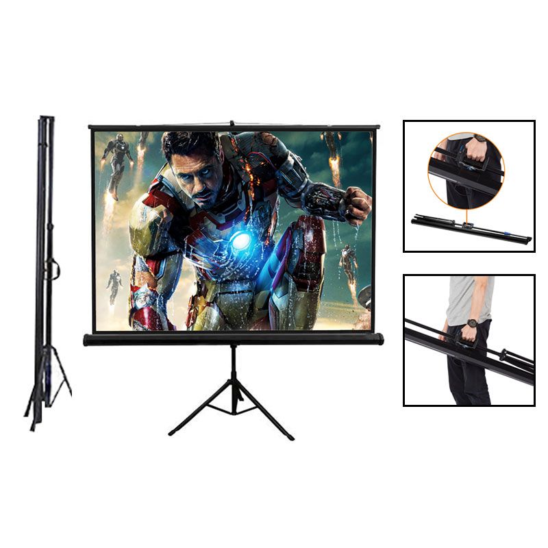 venova-tripod-screen-70x70 Venova Tripod Projector Screen 70" X 70" - Image 1
